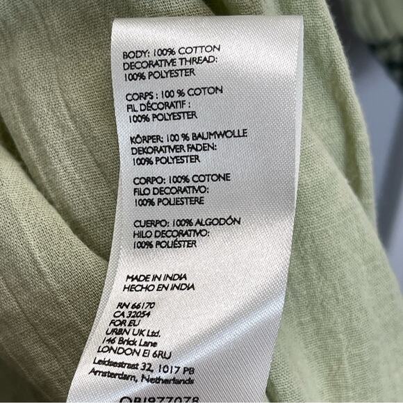 Free People Tunic Top Mini Dress Sage Combo - Picture 7 of 13